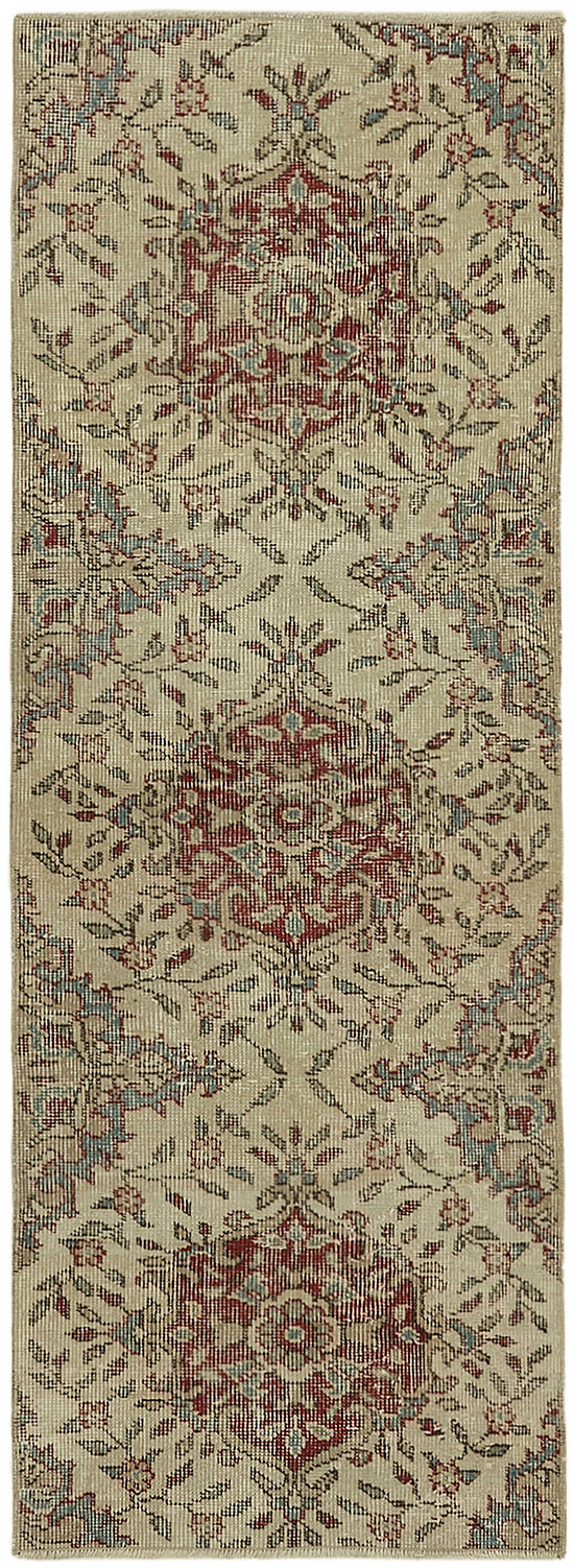 2x6 Beige Turkish Vintage Area Rug - 45735