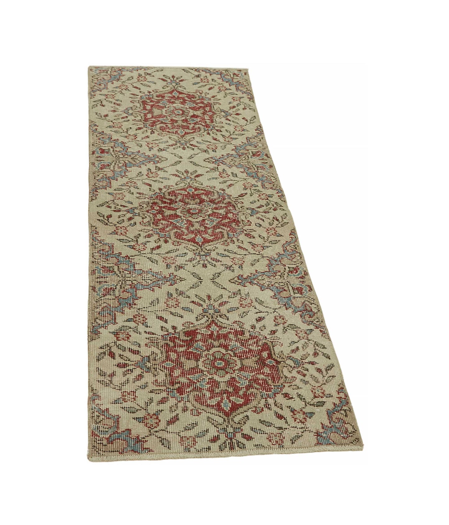 2x6 Beige Turkish Vintage Area Rug - 45735