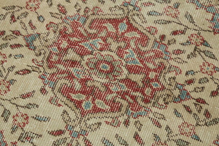 2x6 Beige Turkish Vintage Area Rug - 45735