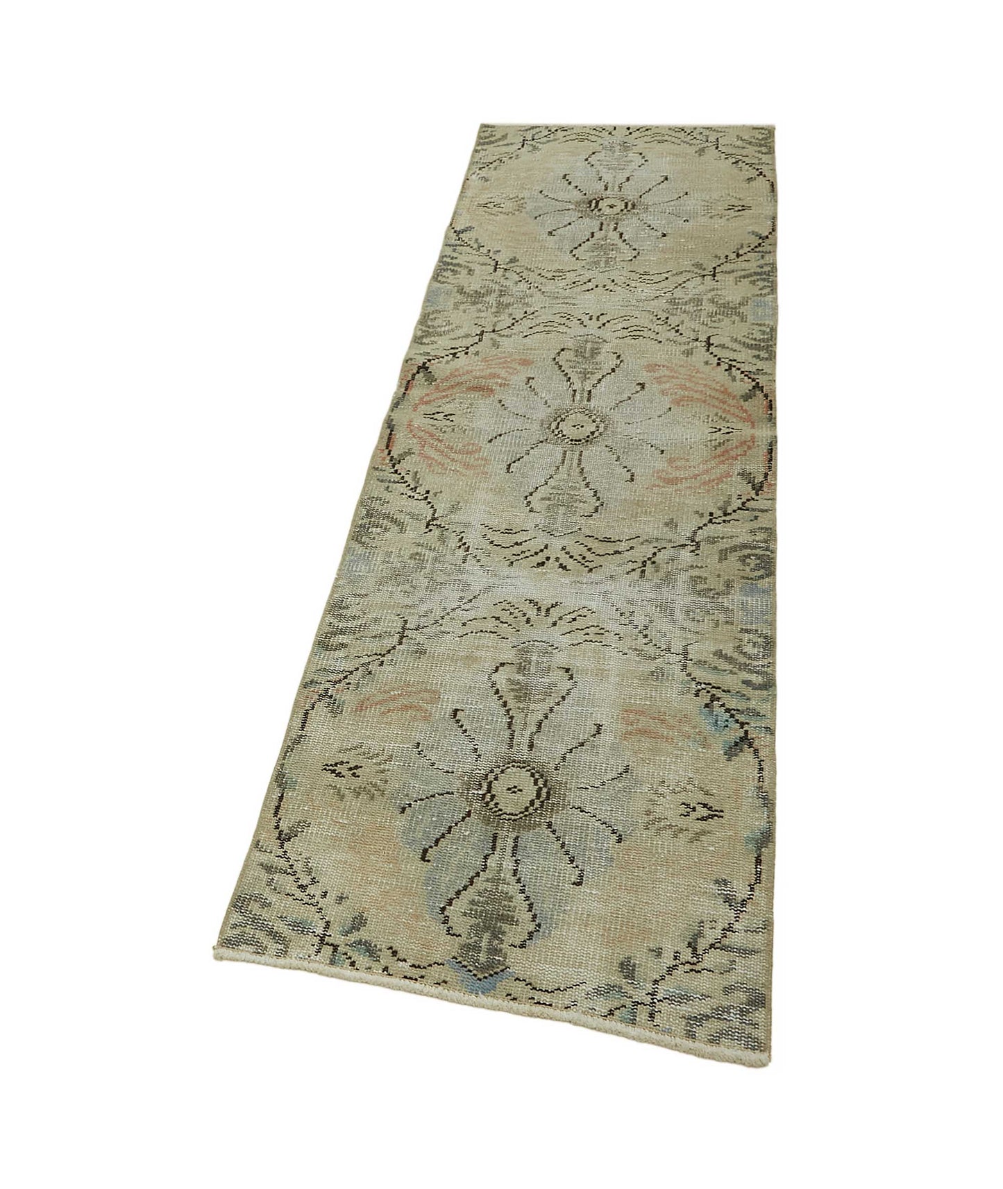2x6 Beige Turkish Vintage Area Rug - 45736