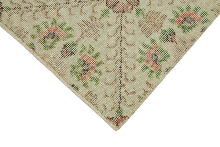 2x7 Beige Turkish Vintage Area Rug - 45740
