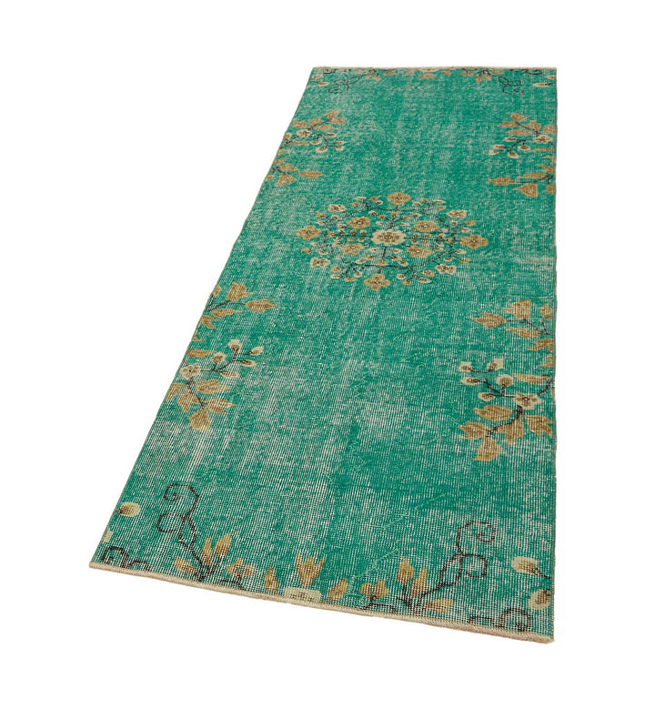 3x7 Blue Turkish Vintage Area Rug - 45758