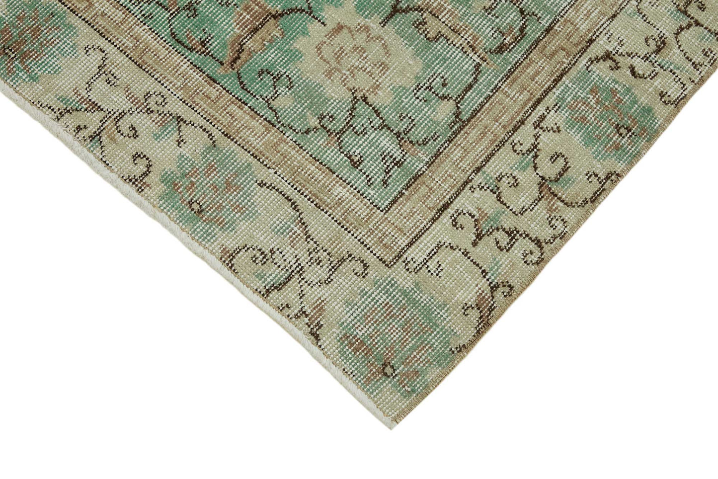 4x6 Blue Turkish Vintage Area Rug - 45759
