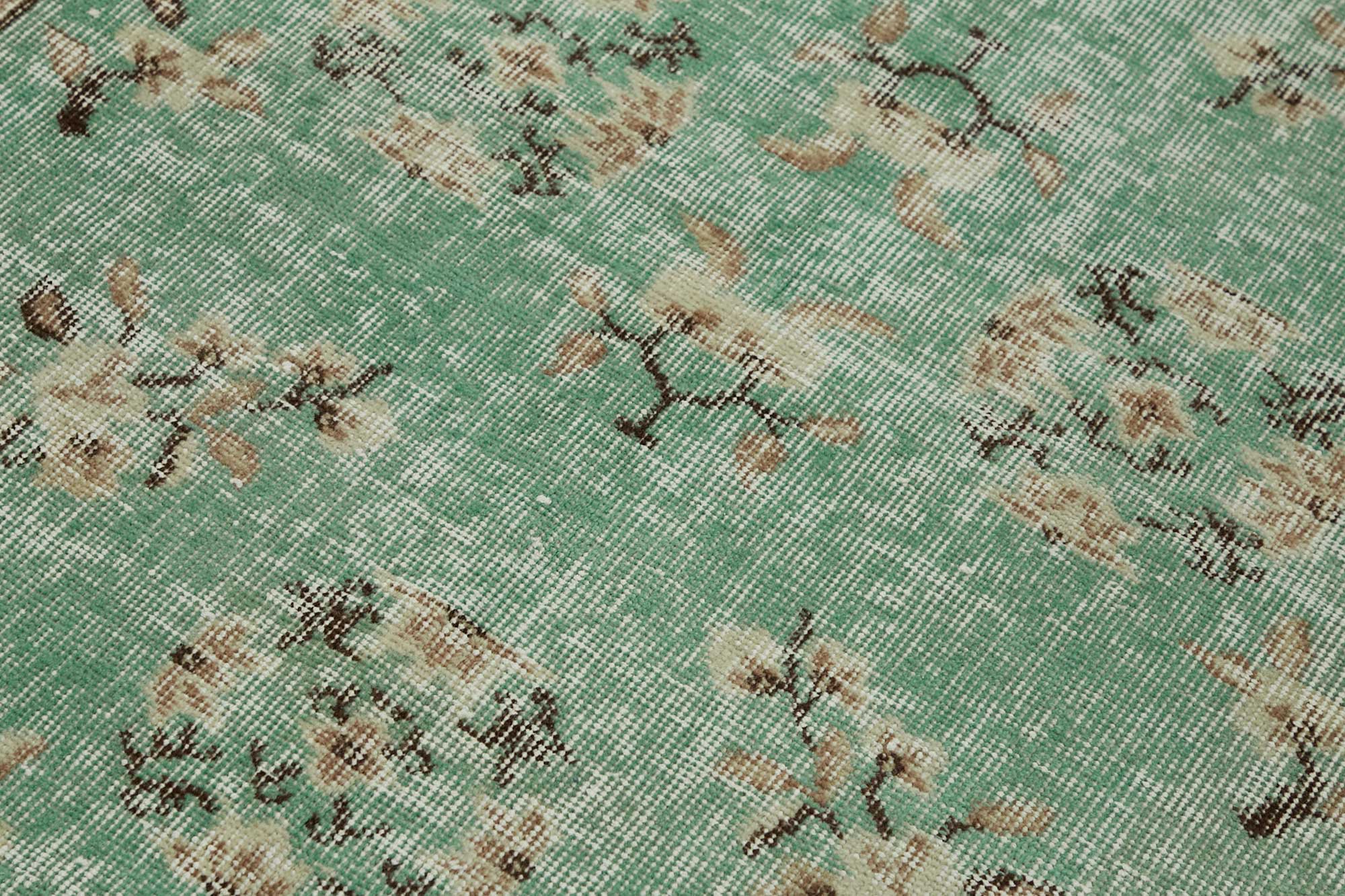 4x6 Blue Turkish Vintage Area Rug - 45759