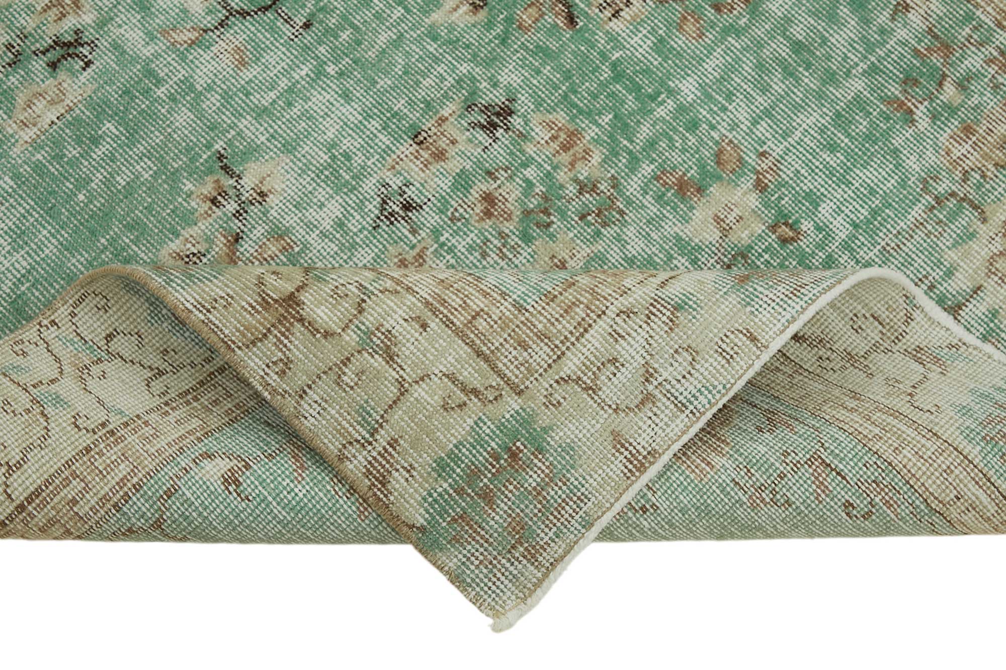 4x6 Blue Turkish Vintage Area Rug - 45759