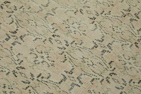 4x5 Beige Turkish Vintage Area Rug - 45760