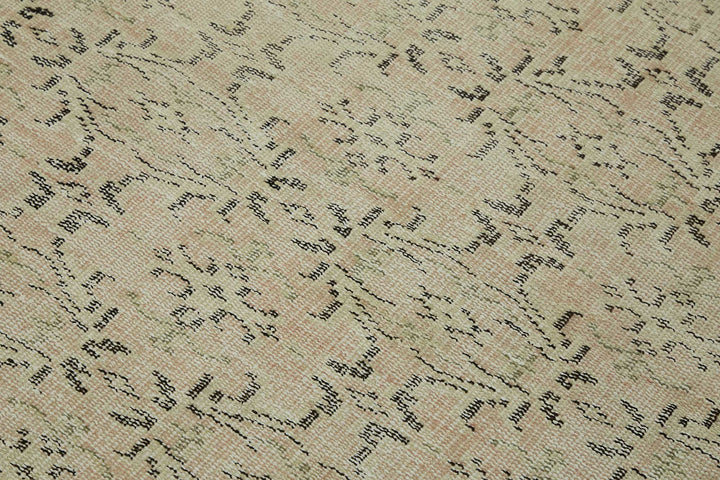4x5 Beige Turkish Vintage Area Rug - 45760