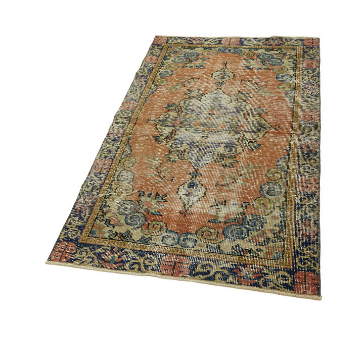 3x6 Red Turkish Vintage Area Rug - 45761