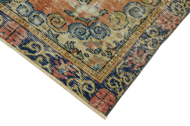 3x6 Red Turkish Vintage Area Rug - 45761
