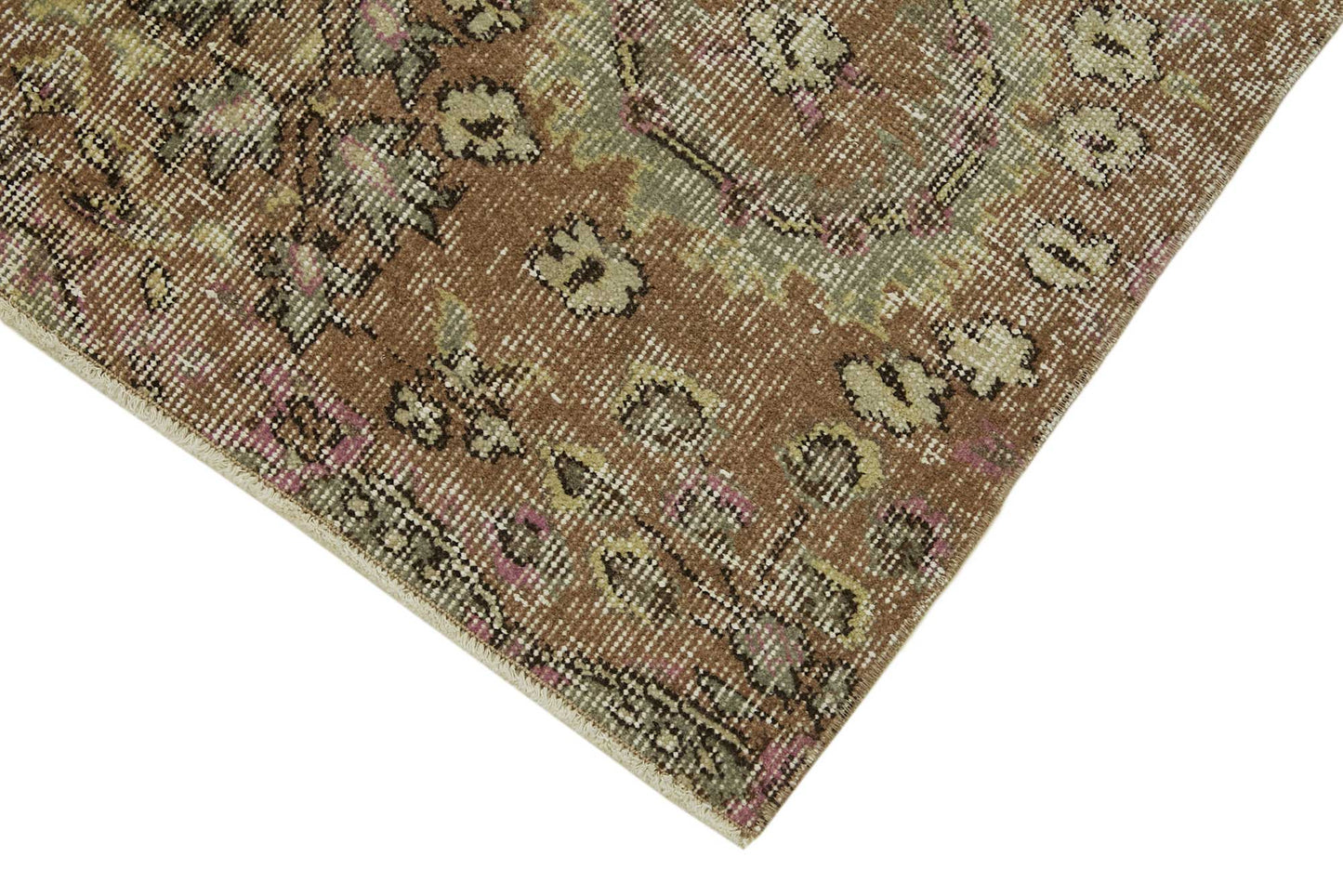 3x6 Brown Turkish Vintage Area Rug - 45764