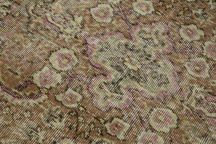 3x6 Brown Turkish Vintage Area Rug - 45764