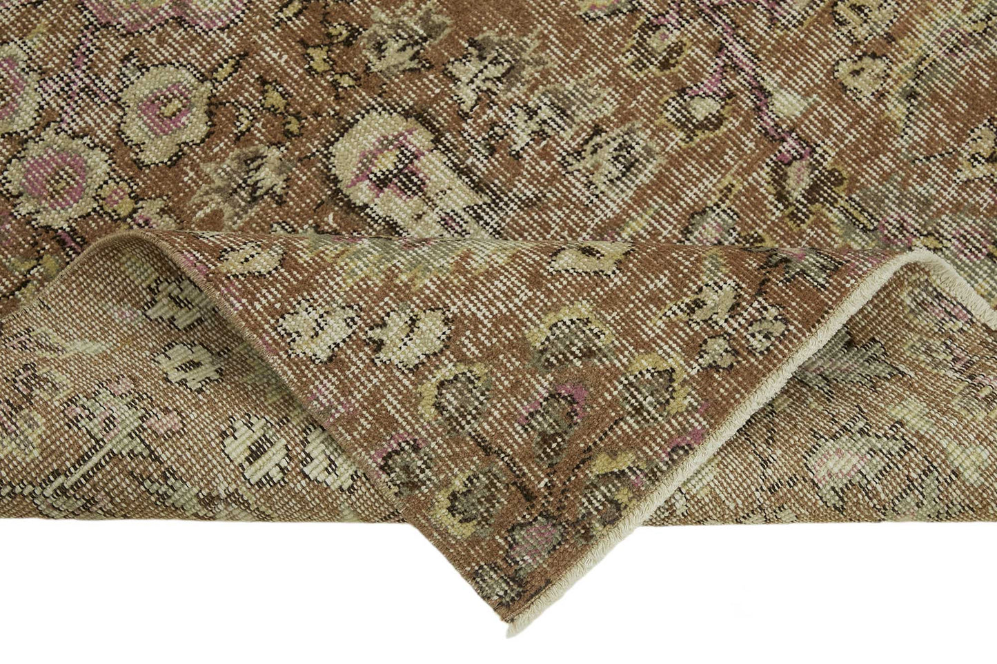3x6 Brown Turkish Vintage Area Rug - 45764