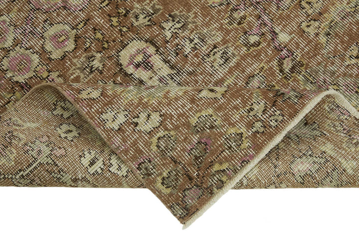3x6 Brown Turkish Vintage Area Rug - 45764
