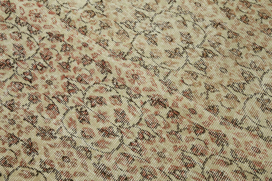 3x6 Beige Turkish Vintage Area Rug - 45767