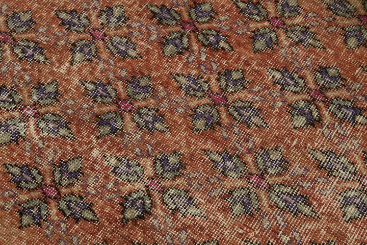 3x6 Red Turkish Vintage Area Rug - 45770