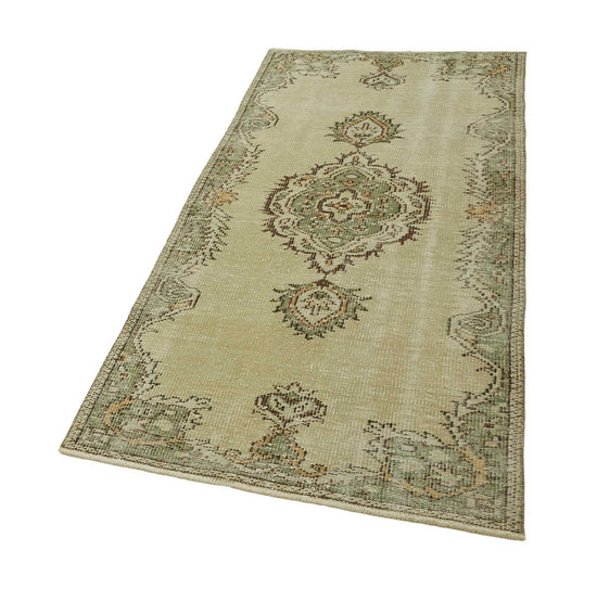 3x6 Beige Turkish Vintage Area Rug - 45772