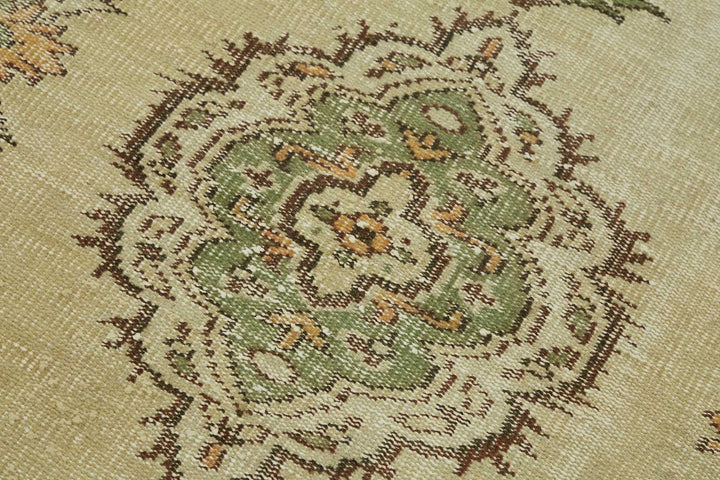 3x6 Beige Turkish Vintage Area Rug - 45772
