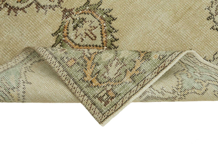 3x6 Beige Turkish Vintage Area Rug - 45772