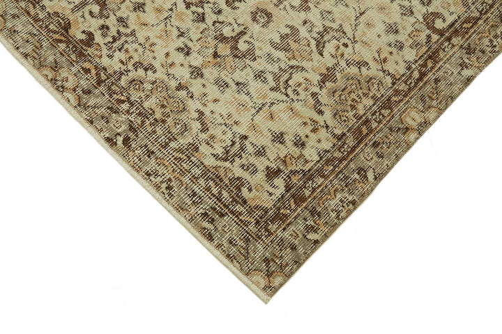 4x8 Beige Turkish Vintage Area Rug - 45773