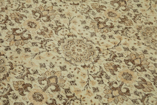 4x8 Beige Turkish Vintage Area Rug - 45773