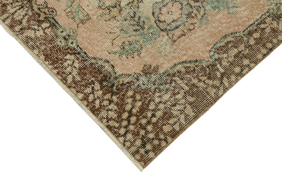 4x7 Beige Turkish Vintage Area Rug - 45774