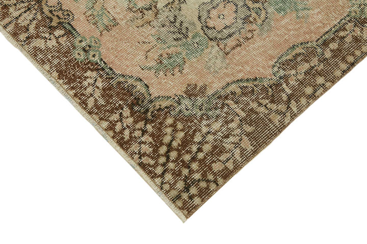 4x7 Beige Turkish Vintage Area Rug - 45774