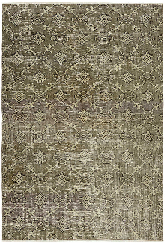 5x7 Brown Turkish Vintage Area Rug - 45776