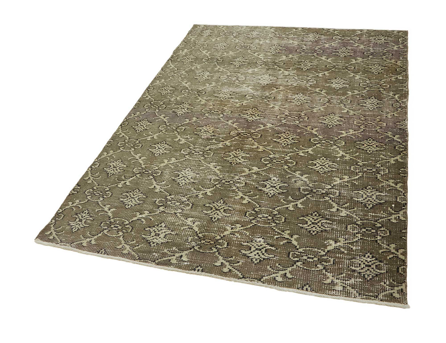 5x7 Brown Turkish Vintage Area Rug - 45776