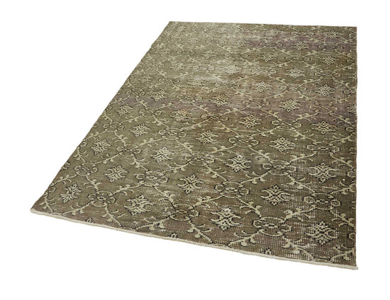 5x7 Brown Turkish Vintage Area Rug - 45776