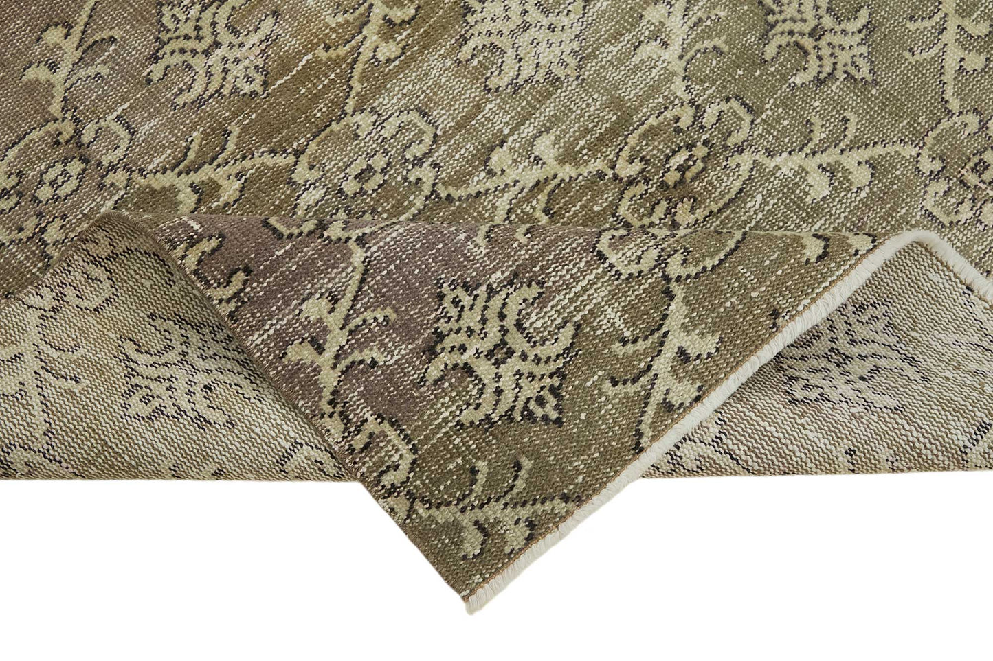 5x7 Brown Turkish Vintage Area Rug - 45776