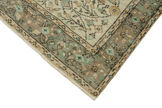 4x7 Beige Turkish Vintage Area Rug - 45779