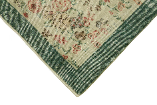 4x6 Beige Turkish Vintage Area Rug - 45782