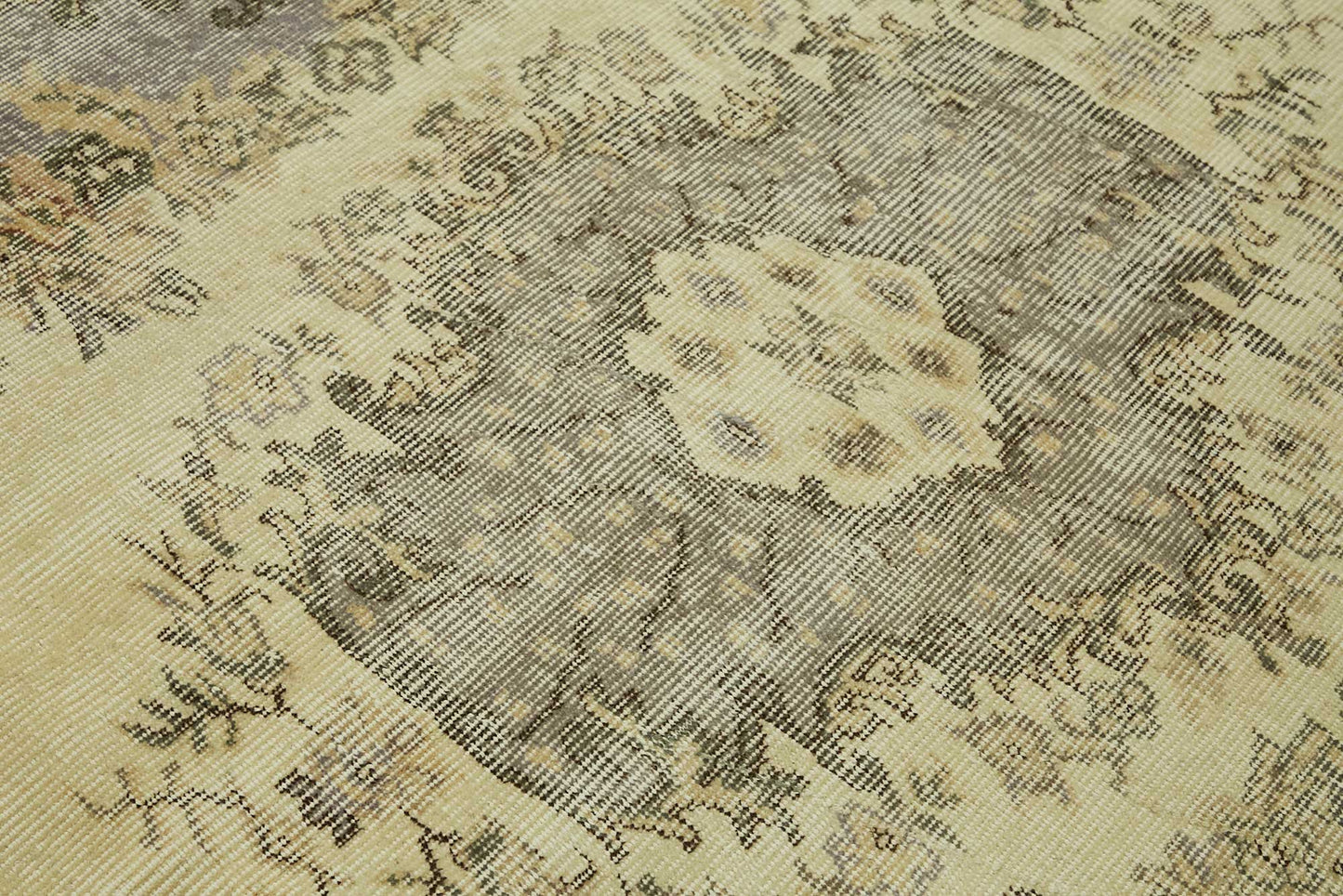 5x7 Beige Turkish Vintage Area Rug - 45784