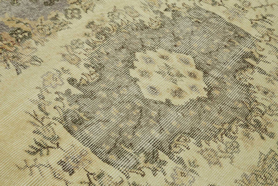 5x7 Beige Turkish Vintage Area Rug - 45784