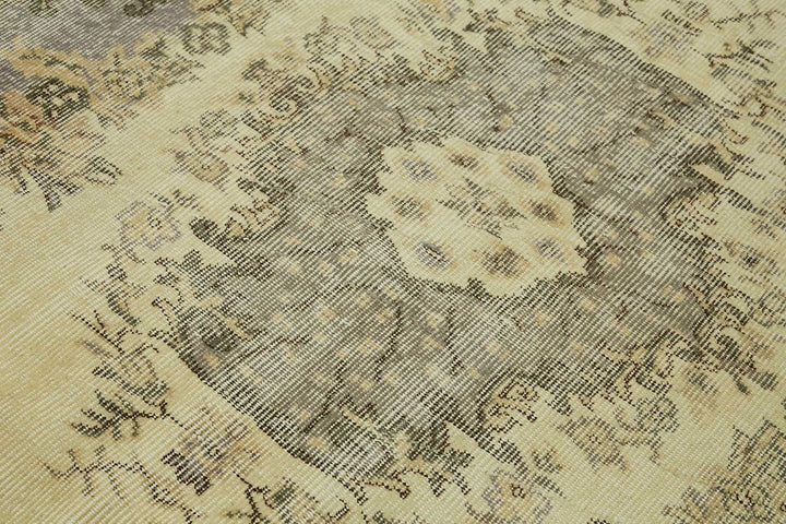 5x7 Beige Turkish Vintage Area Rug - 45784
