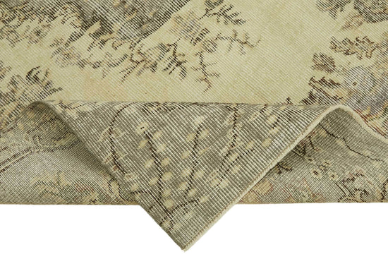 5x7 Beige Turkish Vintage Area Rug - 45784