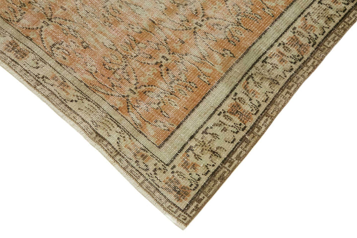 5x7 Beige Turkish Vintage Area Rug - 45786