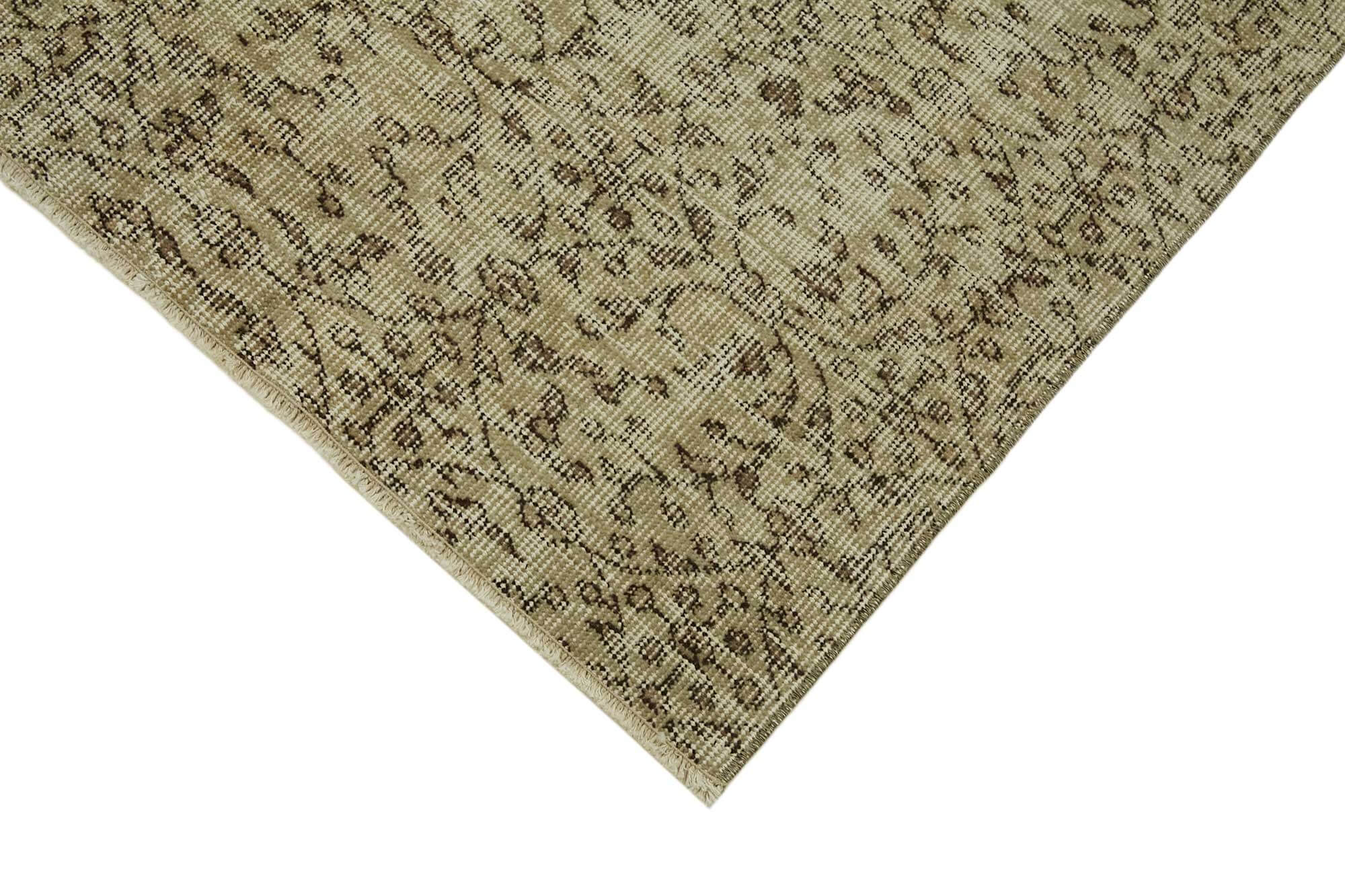 4x6 Beige Turkish Vintage Area Rug - 45790