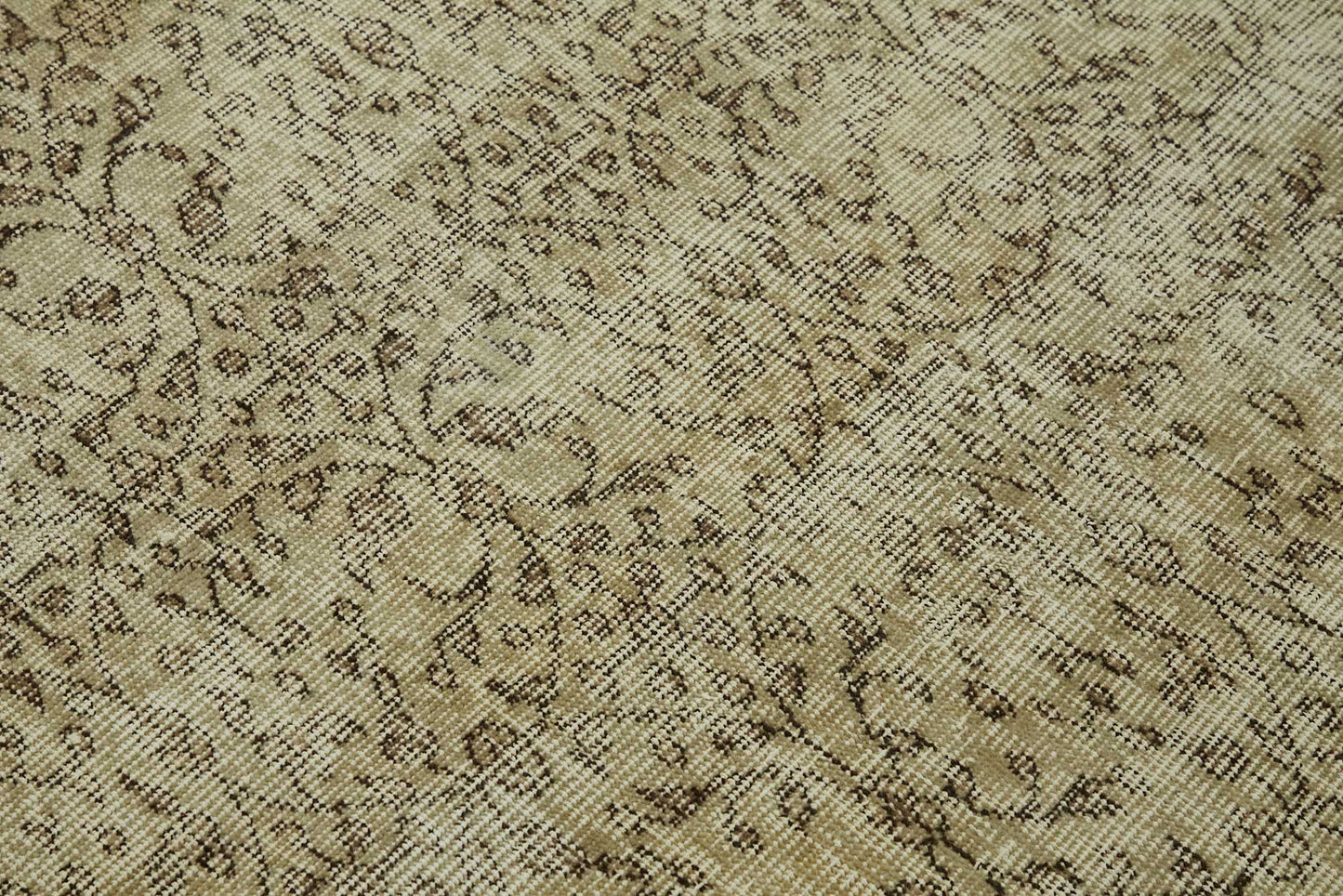 4x6 Beige Turkish Vintage Area Rug - 45790
