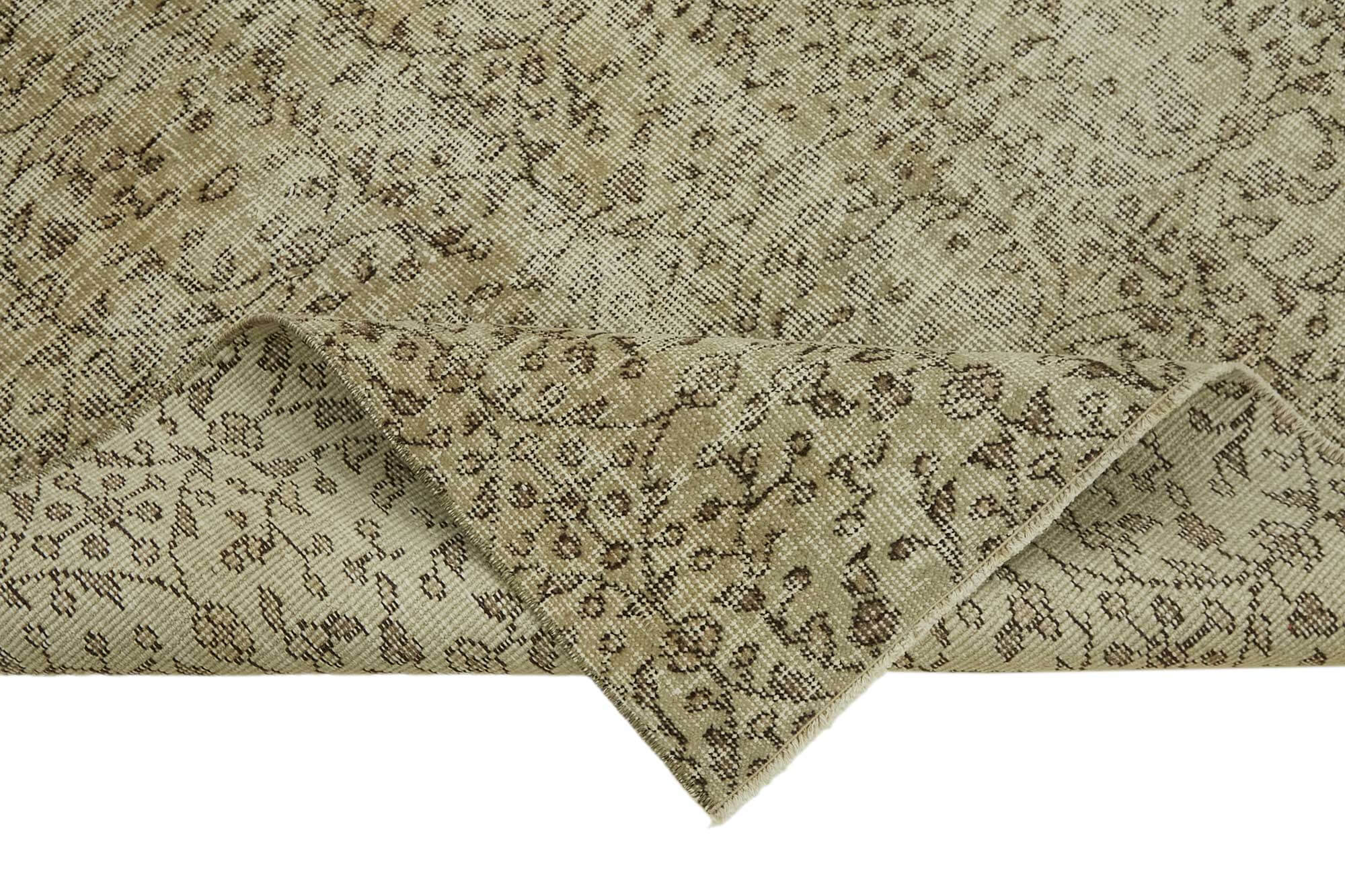 4x6 Beige Turkish Vintage Area Rug - 45790