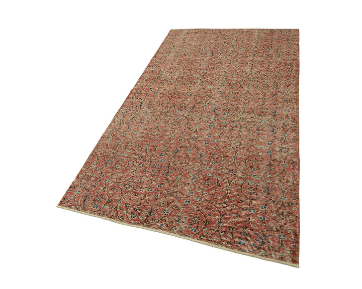 4x7 Red Turkish Vintage Area Rug - 45791