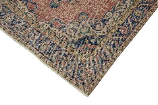 4x7 Beige Turkish Vintage Area Rug - 45792