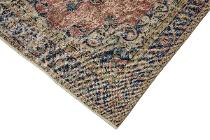 4x7 Beige Turkish Vintage Area Rug - 45792