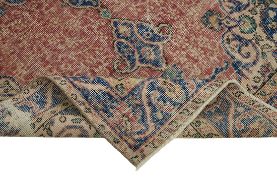 4x7 Beige Turkish Vintage Area Rug - 45792