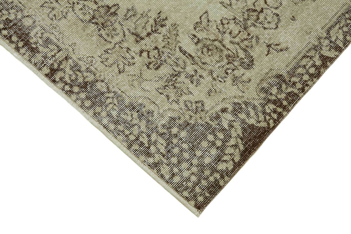 4x7 Beige Turkish Vintage Area Rug - 45793