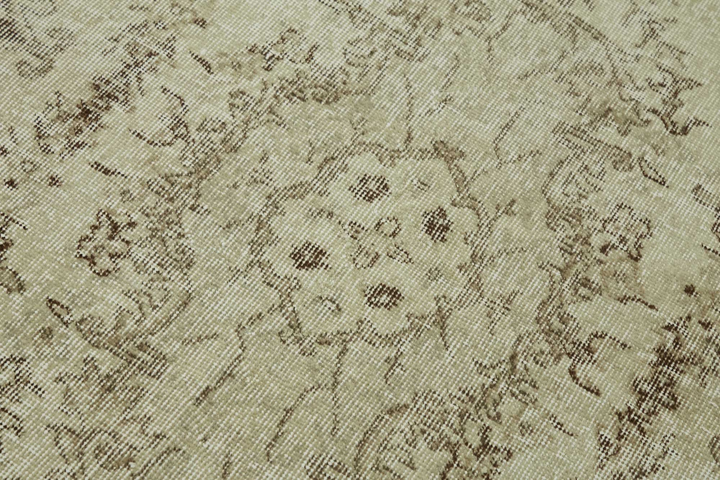 4x7 Beige Turkish Vintage Area Rug - 45793