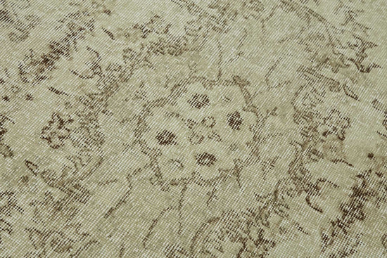 4x7 Beige Turkish Vintage Area Rug - 45793