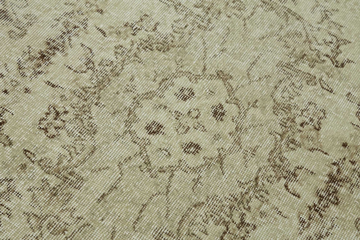 4x7 Beige Turkish Vintage Area Rug - 45793