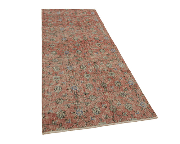 3x8 Red Turkish Vintage Area Rug - 45795