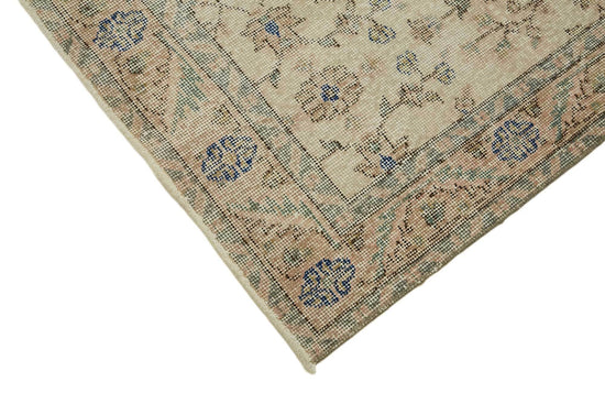 4x7 Beige Turkish Vintage Area Rug - 45797